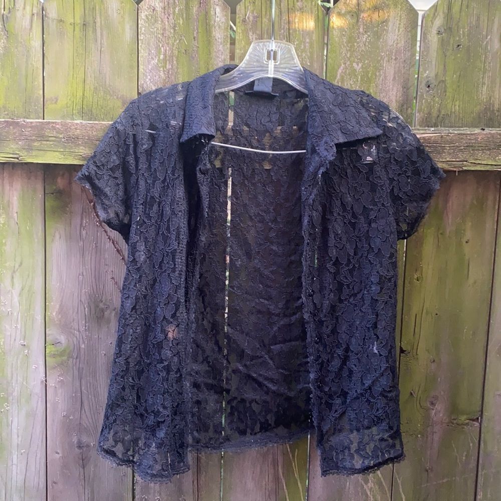 The Limited lace button Down shirt sz. S